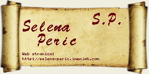 Selena Perić vizit kartica
